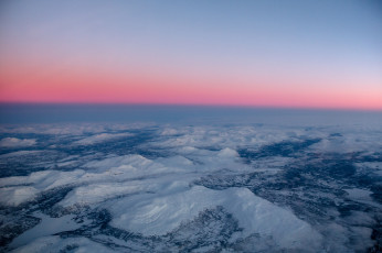 Картинка природа другое заря небо вода снег
