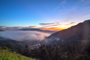 Картинка природа восходы закаты закат пейзаж горы