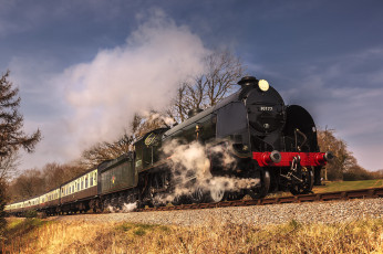 Картинка техника паровозы дорога рельсы паровоз железная