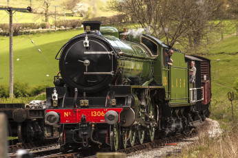 Картинка техника паровозы паровоз дорога рельсы железная