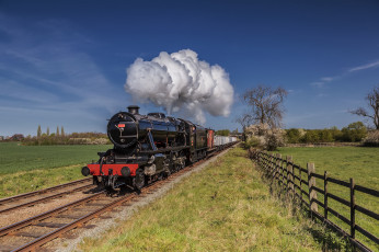 Картинка техника паровозы паровоз рельсы дорога железная