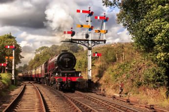 Картинка техника паровозы паровоз рельсы дорога железная