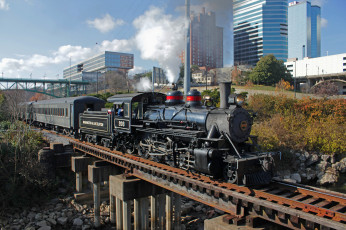 Картинка техника паровозы паровоз рельсы дорога железная