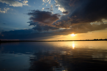 Картинка природа восходы закаты облака солнце закат море