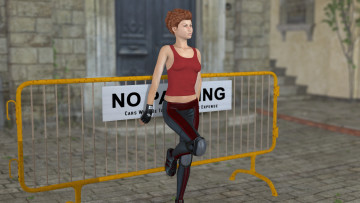 Картинка 3д+графика люди+ people девушка взгляд