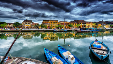 Картинка корабли лодки +шлюпки канал дома город