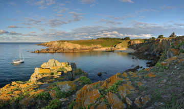 Картинка природа побережье облака море