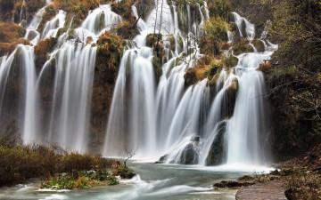 Картинка природа водопады поток