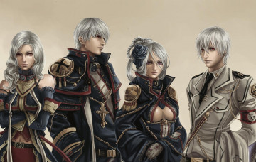 Картинка фэнтези люди девушки фон парни