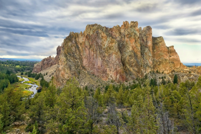 Обои картинки фото природа, горы, скалы, лес, долина, река