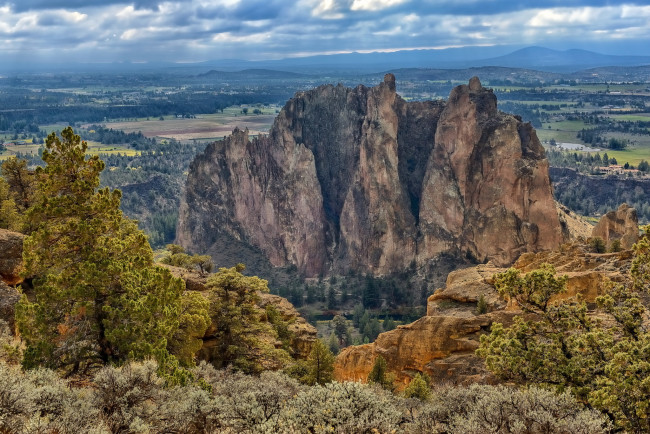 Обои картинки фото природа, горы, скалы, лес, равнина