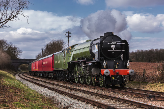 Обои картинки фото техника, паровозы, паровоз, дорога, рельсы, железная