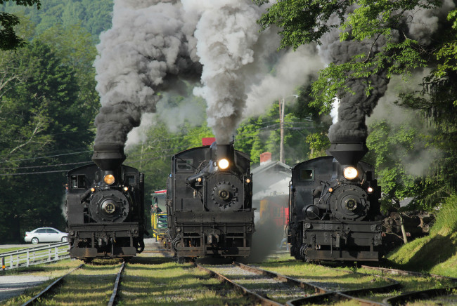 Обои картинки фото техника, паровозы, паровоз, рельсы, дорога, железная