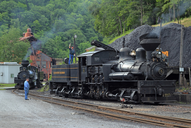 Обои картинки фото техника, паровозы, паровоз, железная, рельсы, дорога