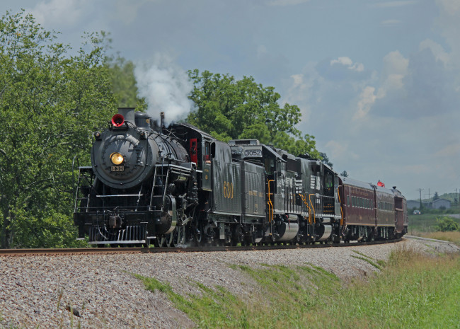 Обои картинки фото техника, паровозы, рельсы, дорога, железная, паровоз