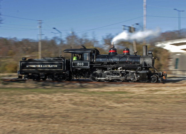 Обои картинки фото техника, паровозы, железная, паровоз, рельсы, дорога