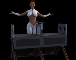 обоя 3д графика, люди , people, фон, взгляд, девушка