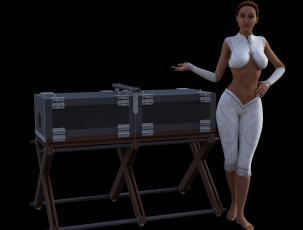 Картинка 3д+графика люди+ people фон взгляд девушка