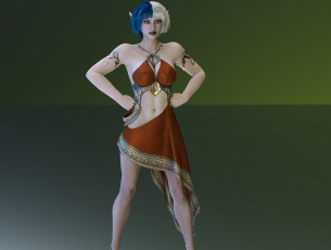 Картинка 3д+графика эльфы+ elves фон взгляд эльфийка