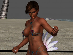 Картинка 3д+графика спорт+ sport поза фон взгляд девушка