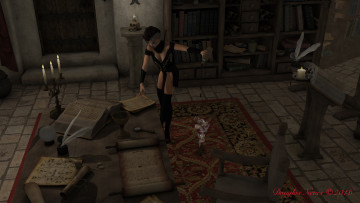 Картинка nikki+elf+wizard 3д+графика фантазия+ fantasy фон взгляд девушка