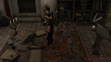 Картинка nikki+elf+wizard 3д+графика фантазия+ fantasy фон взгляд девушка