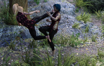 Картинка 3д+графика фантазия+ fantasy девушки фон взгляд