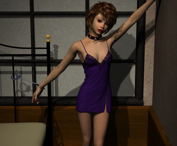 Обои картинки фото 3д графика, люди , people, девушка, взгляд, фон