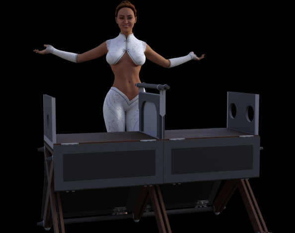 Обои картинки фото 3д графика, люди , people, фон, взгляд, девушка