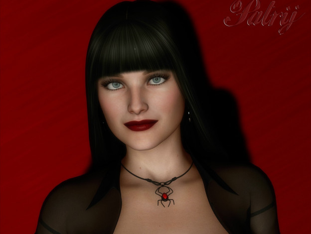 Обои картинки фото 3д графика, портрет , portraits, девушка, взгляд, фон