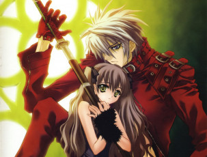 Картинка аниме оружие +техника +технологии двое