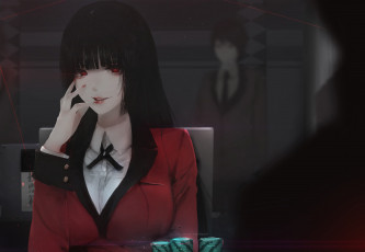 Картинка аниме kakegurui девушка