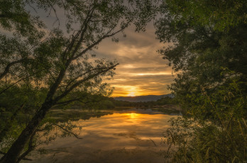 Картинка природа восходы закаты простор