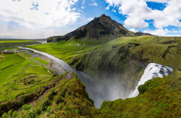 Картинка природа водопады простор