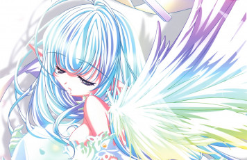 Картинка аниме ангелы +демоны девушка