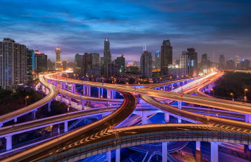 Картинка shanghai города шанхай+ китай река лес