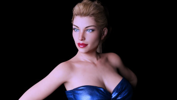 Картинка 3д+графика люди+ people фон взгляд девушка