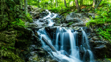 Картинка природа водопады простор