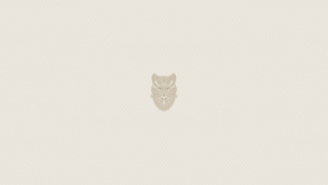 Картинка рисованное минимализм взгляд фон волк