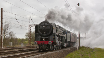 Картинка техника паровозы паровоз рельсы