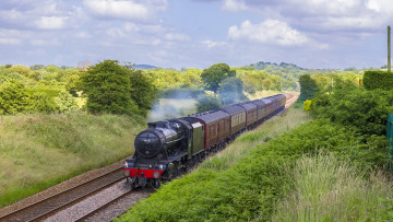 Картинка техника паровозы паровоз рельсы