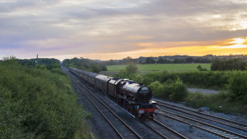 Картинка техника паровозы паровоз рельсы