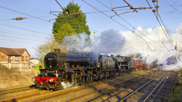 Картинка техника паровозы паровоз рельсы