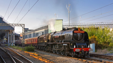 Картинка техника паровозы паровоз рельсы