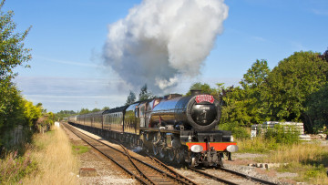 Картинка техника паровозы рельсы паровоз