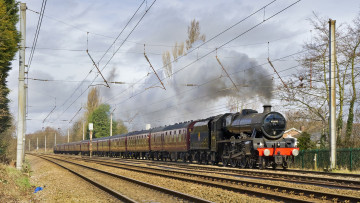 Картинка техника паровозы рельсы паровоз