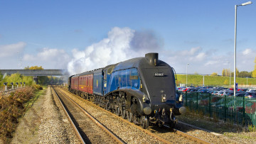 Картинка техника паровозы рельсы паровоз