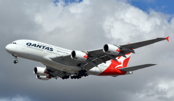 Картинка airbus+a380-800 авиация пассажирские+самолёты авиалайнер