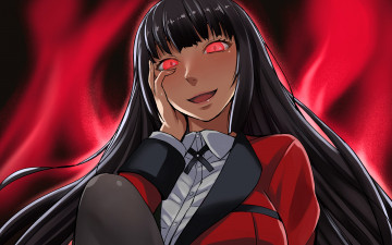 Картинка аниме kakegurui девушка