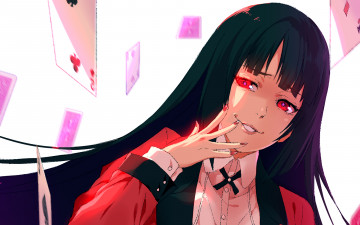 Картинка аниме kakegurui девушка